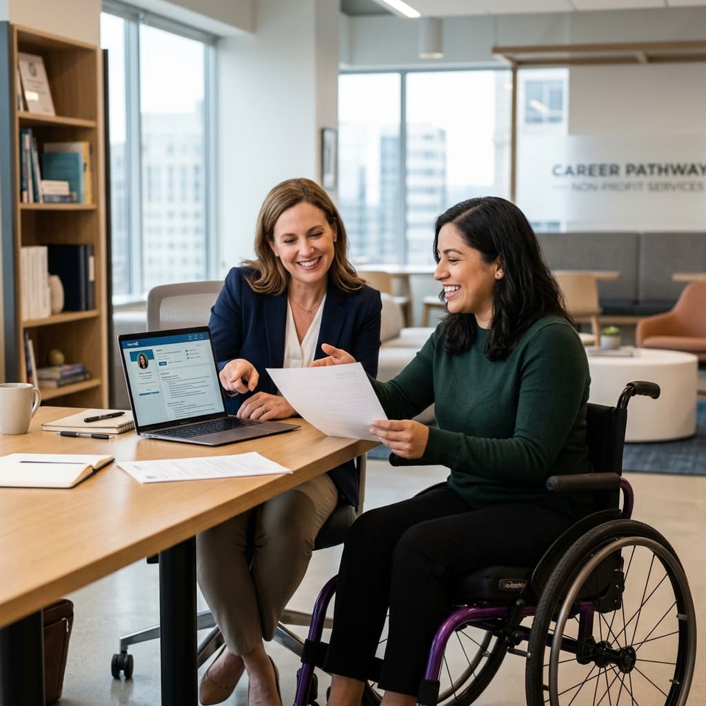 Career counseling for wheelchair user